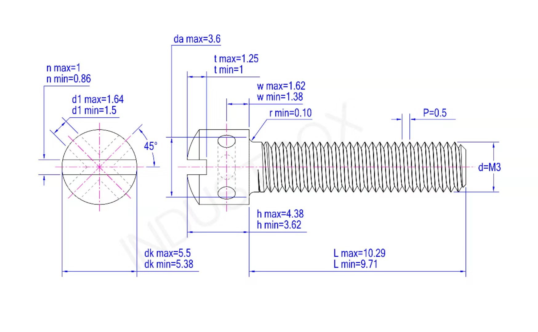 dIN404-2006M3X10