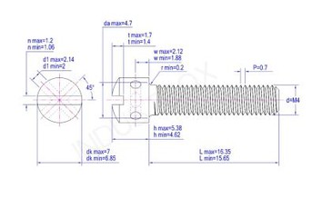 304无限钢密封螺丝