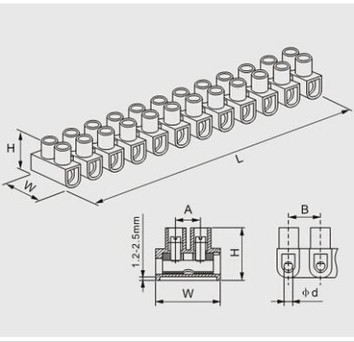 双螺旋聚乙烯终端块
